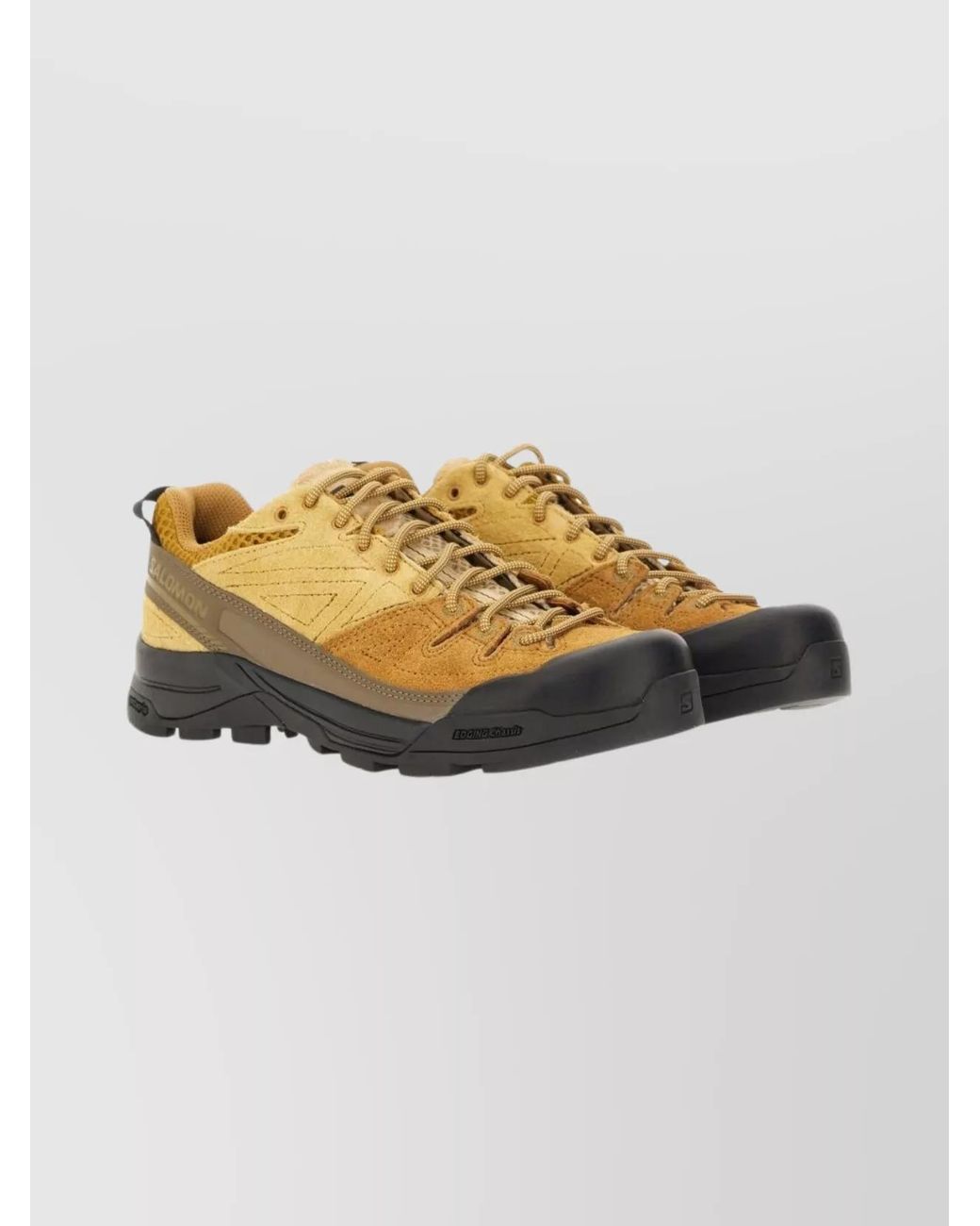 Salomon Metallic Suede Leather Low-Top Sneakers