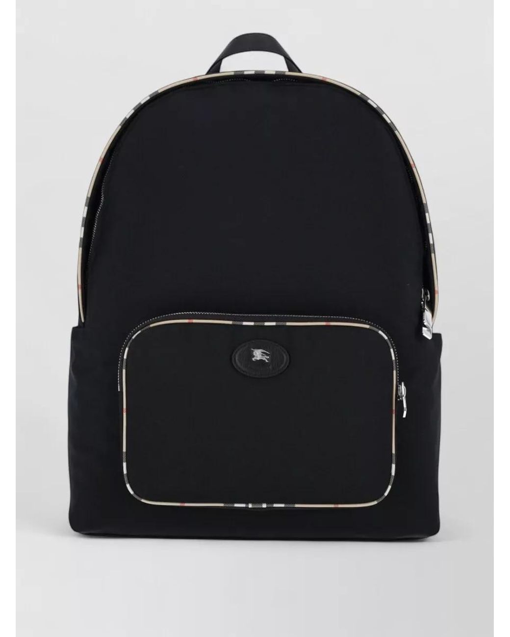 Burberry Black Checked Backpack for men
