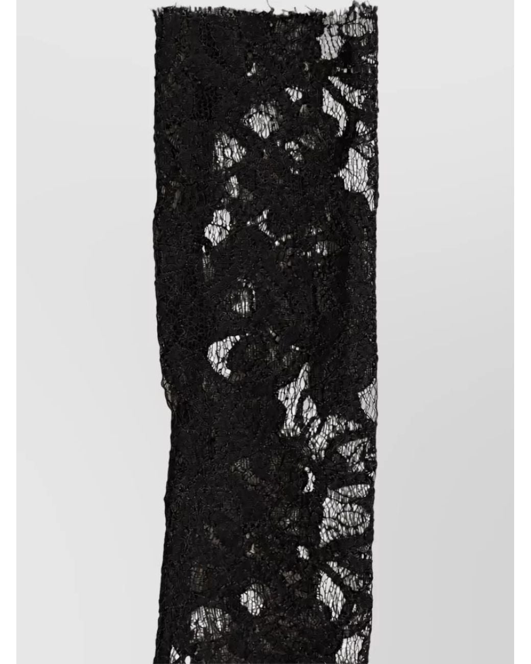 Dolce & Gabbana Black Floral Lace Arm Warmer Sleeves