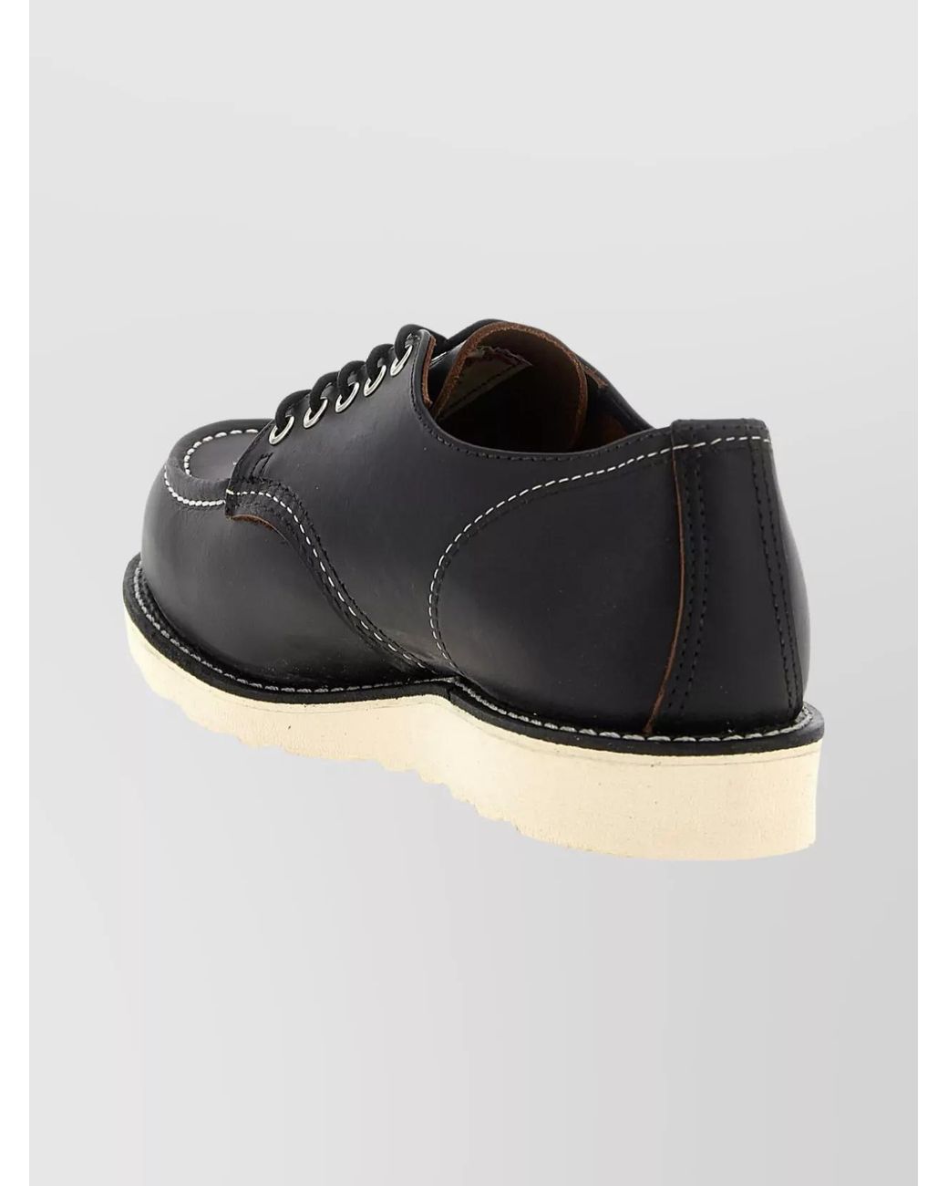 Red Wing Black Leather Lace-Up Shoes for men