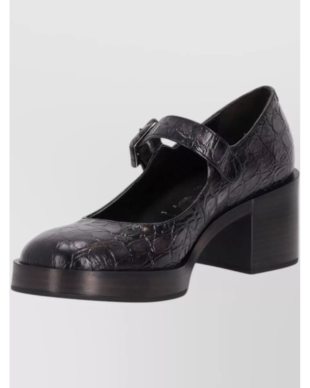 LA ROSE Black Cocco Pumps