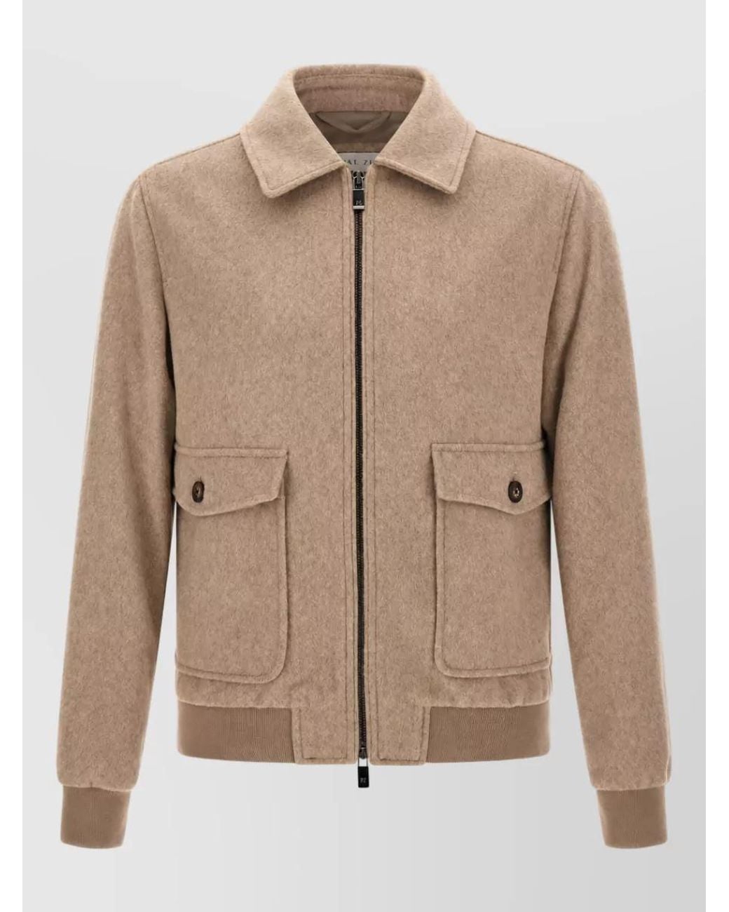 Pal Zileri Natural Wool Single Breasted Coat for men