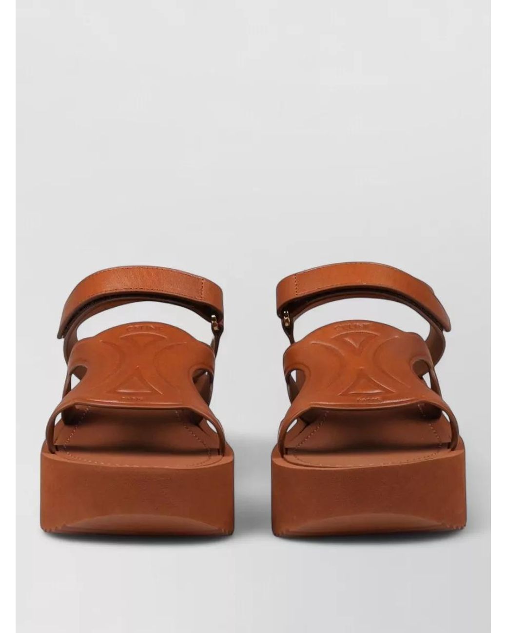Céline Brown Leather Mules