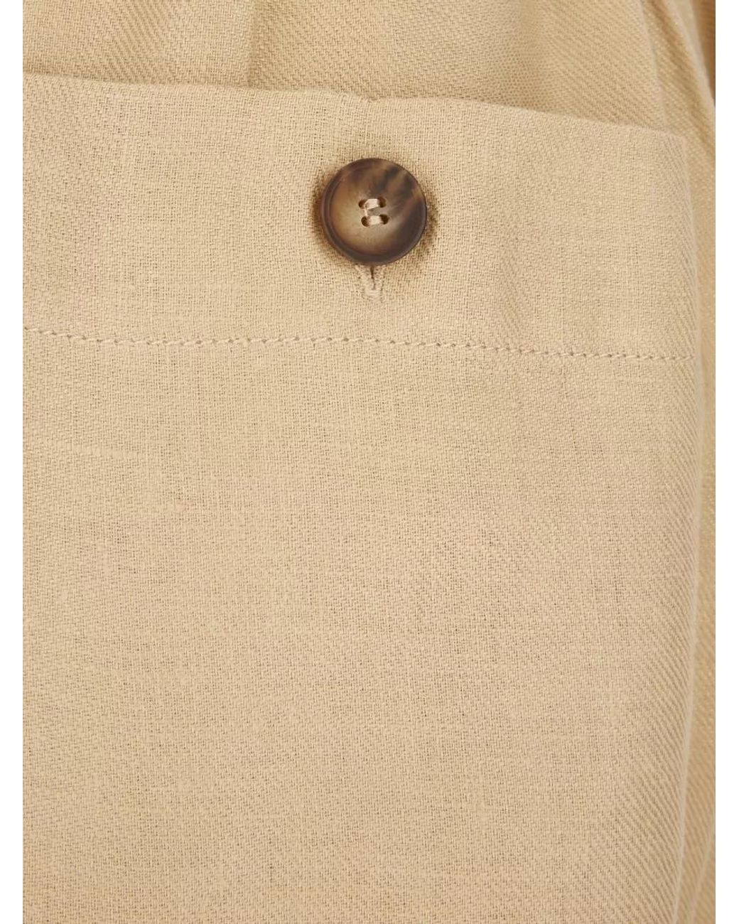 Weekend by Maxmara Natural Linen Tailored Shorts
