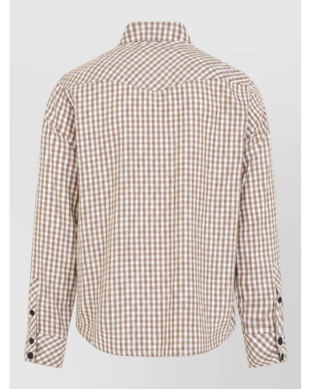 Moncler Natural Checked Shirt Jacket for men