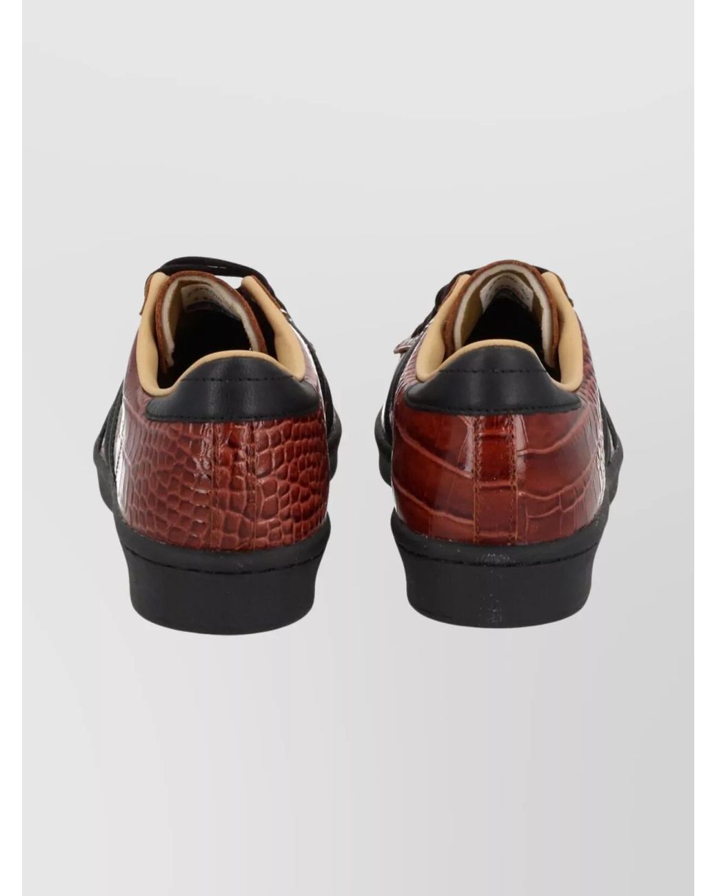 Adidas Originals Black Leather Low-Top Sneakers