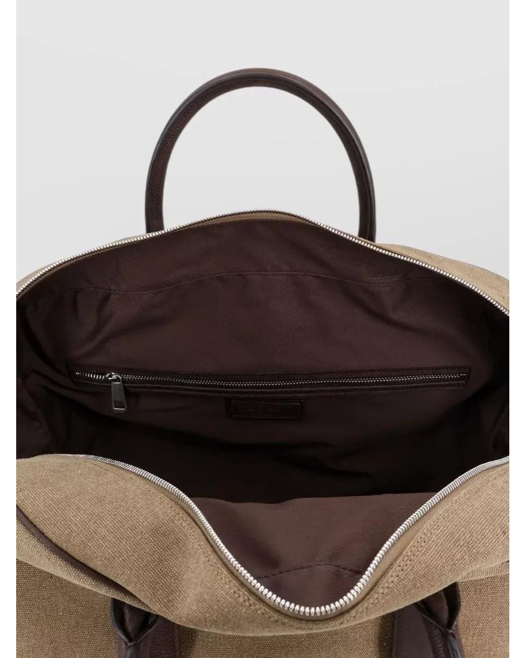 Orciani Natural Suede Leather Travel Bag for men