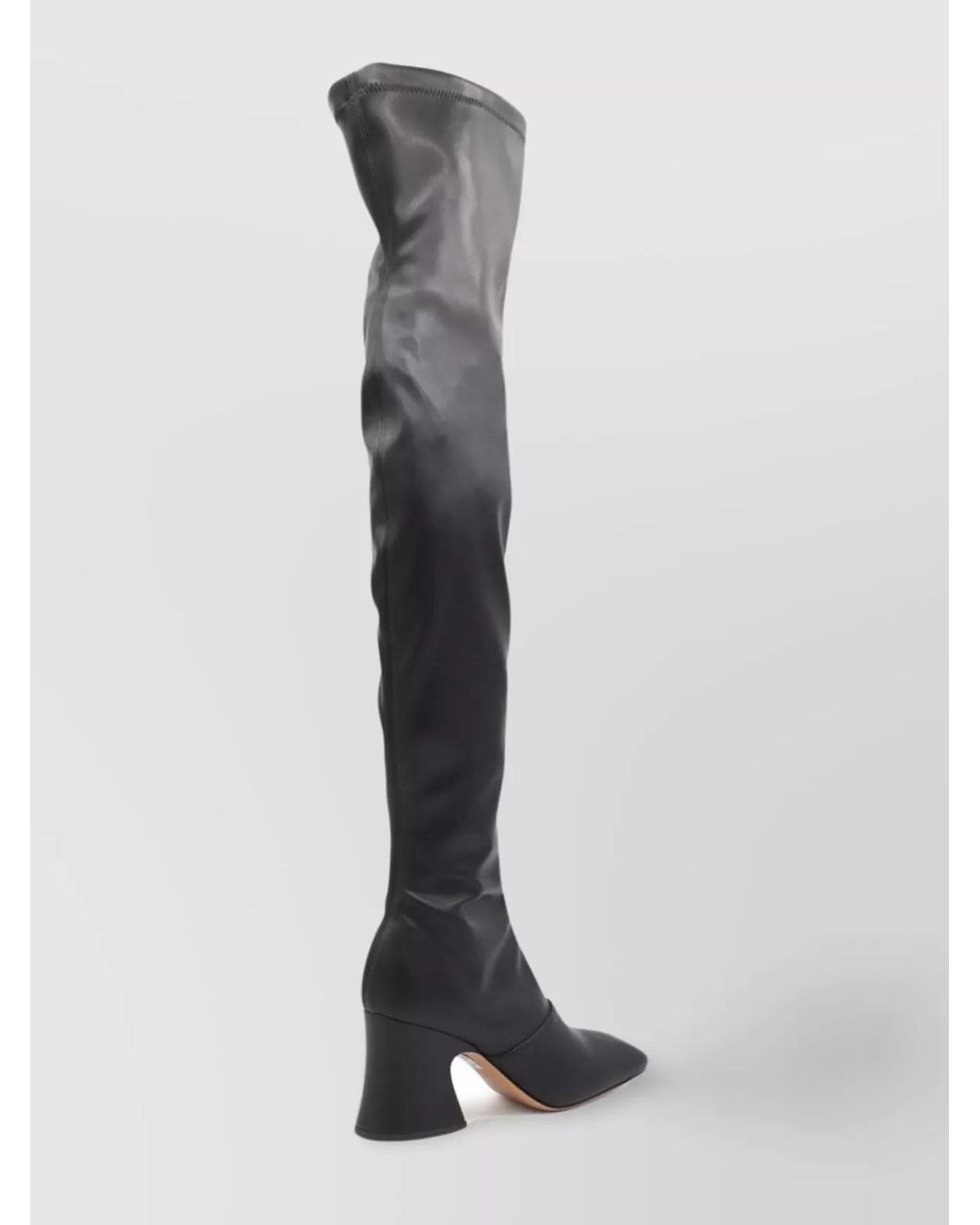 Chloé Black Leather Over-The-Knee Boots