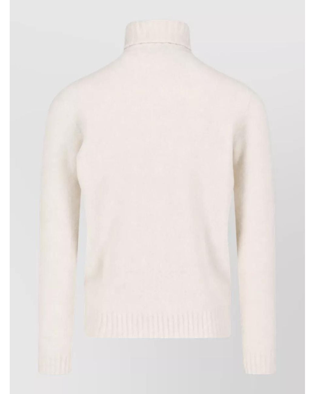 Drumohr Natural Lambswool Crewneck Jumper for men