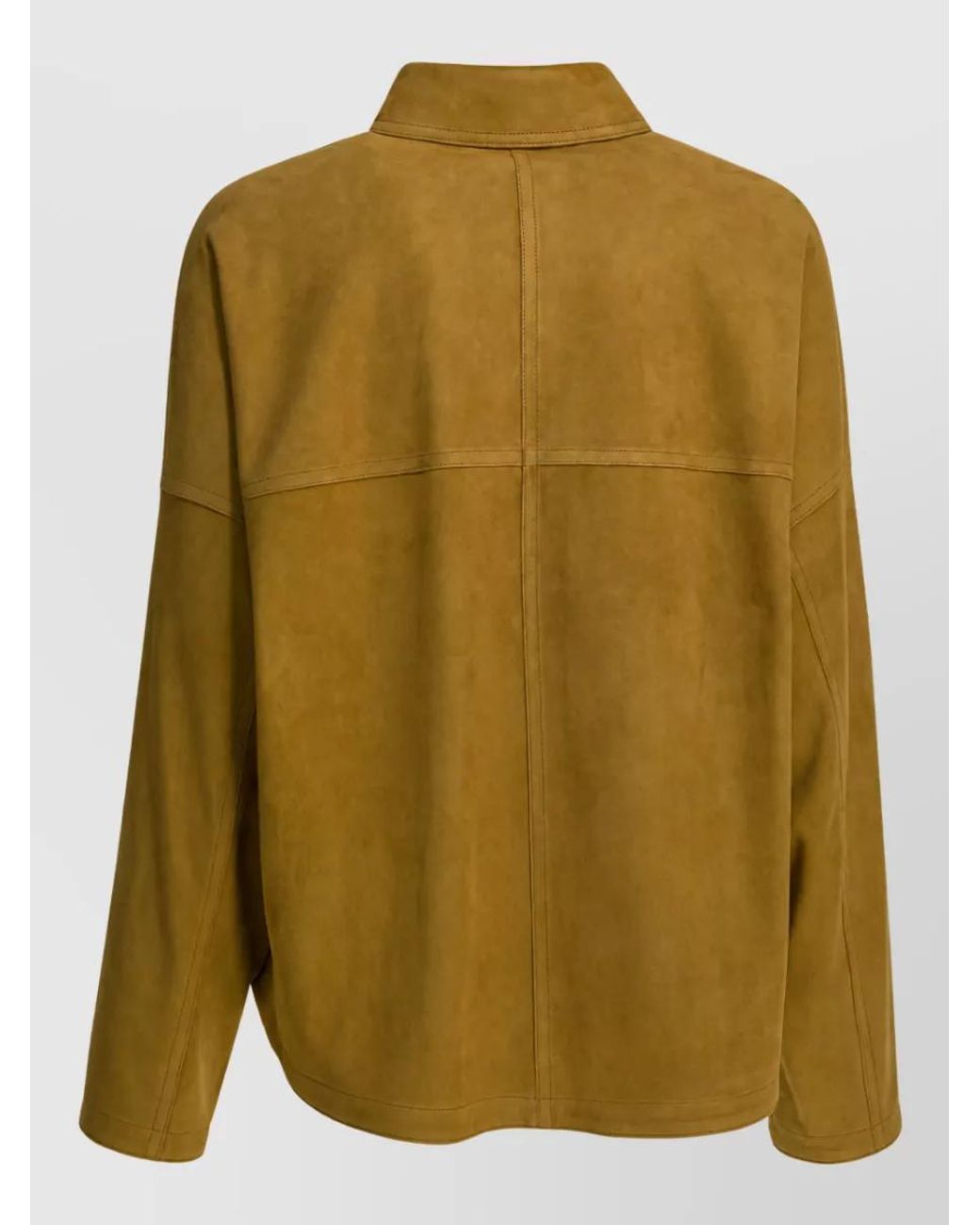 FURLING BY GIANI Green Suede Single Breasted Coat