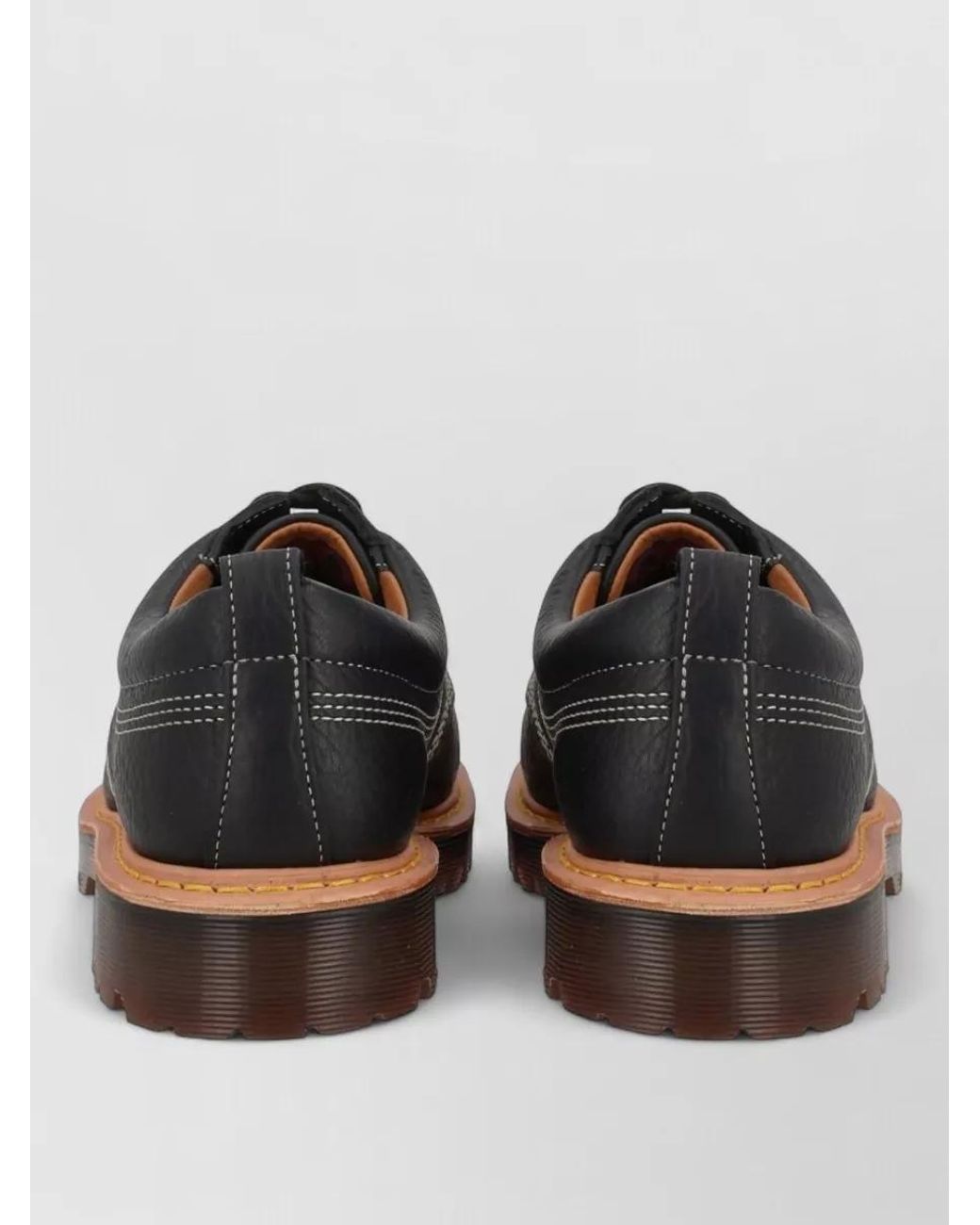 Dr. Martens Black Leather Moc Toe Brogues