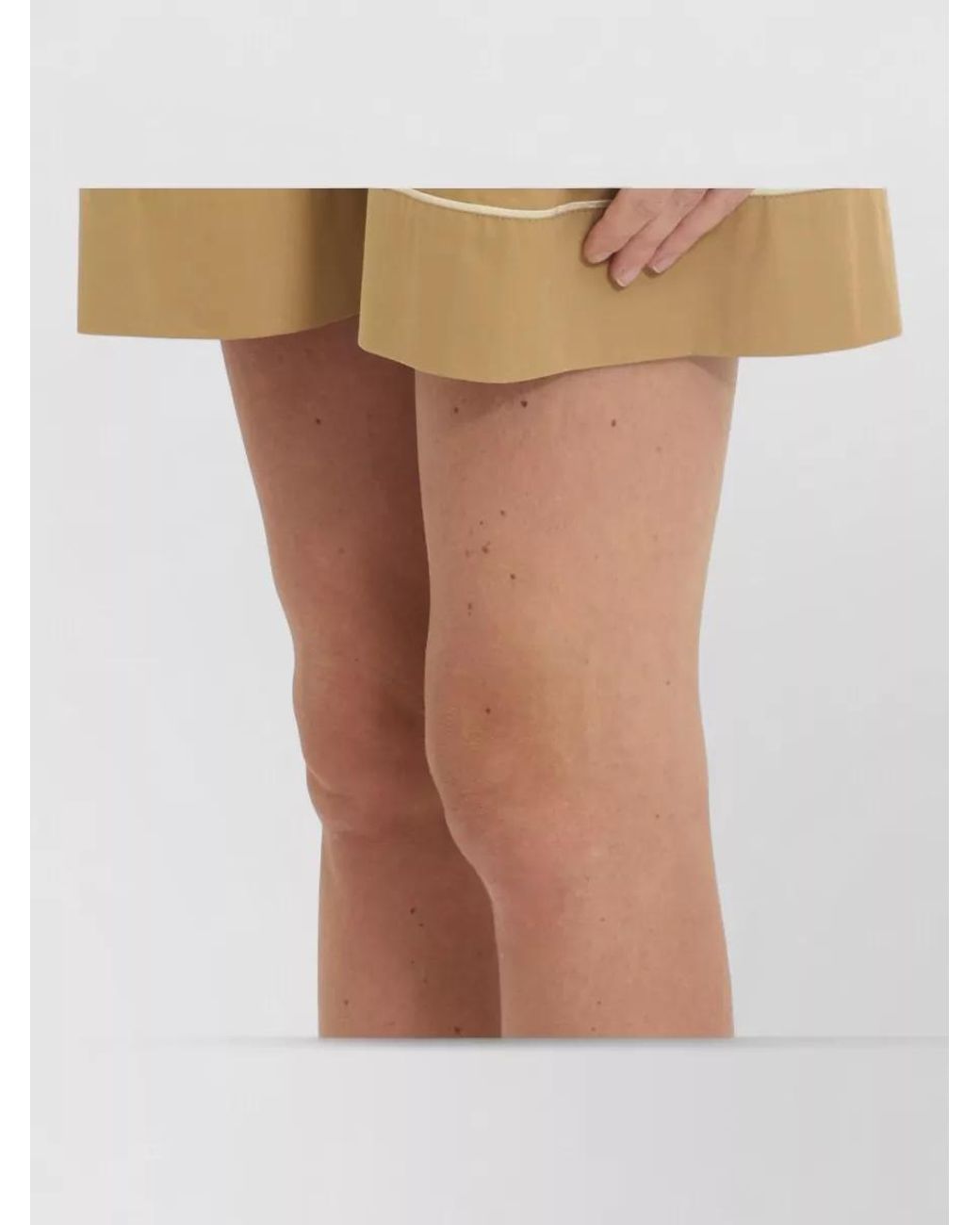 Moncler Natural Cotton-Blend Cropped Shorts