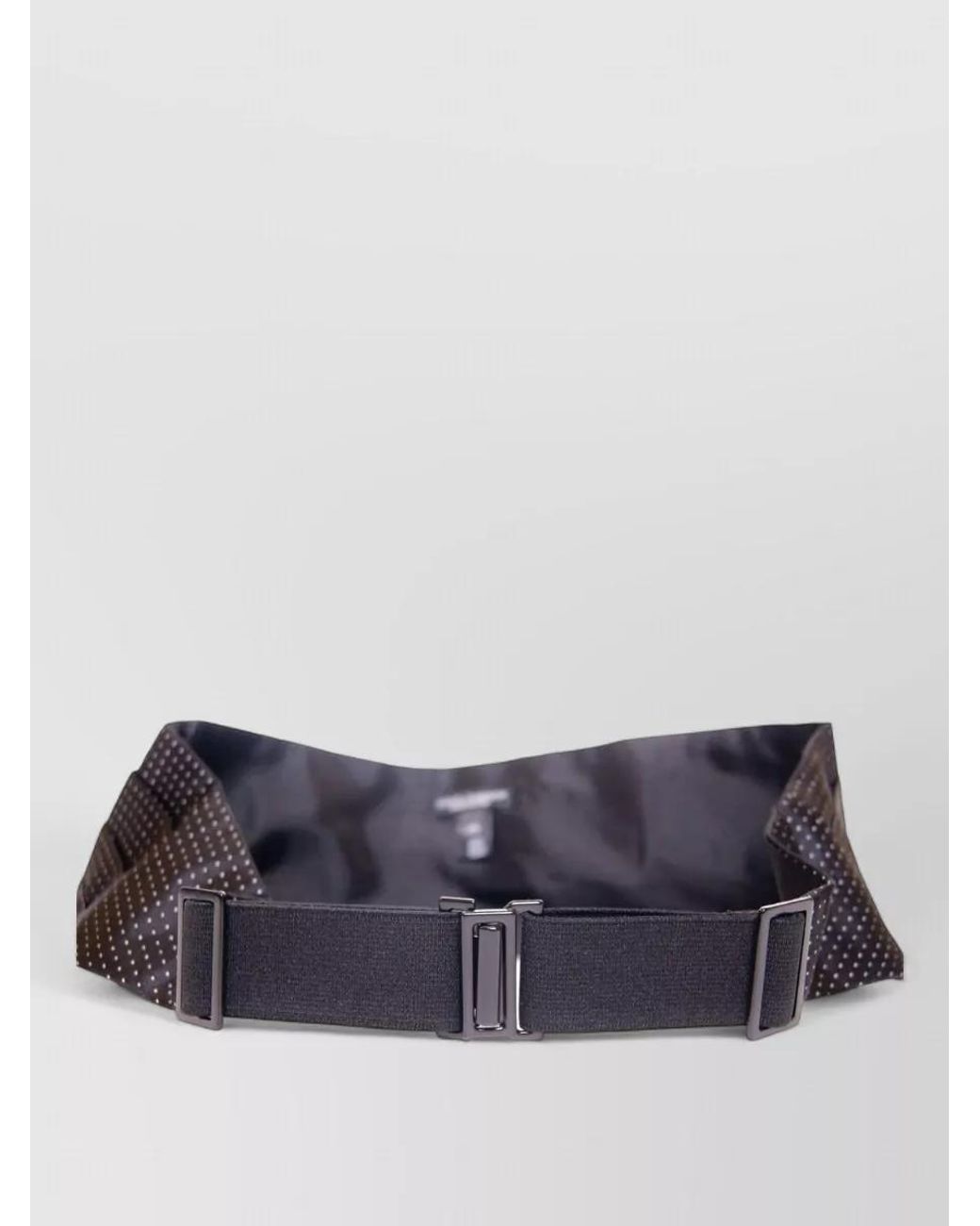 Dolce & Gabbana Purple Silk Pleated Polka-Dot Cummerbund Belt for men