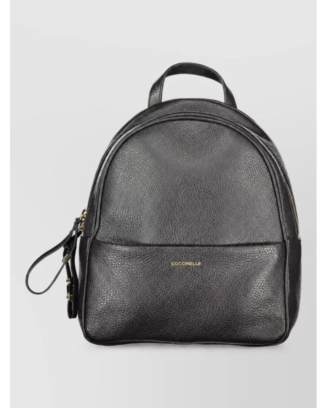 Coccinelle Gray Leather Backpack