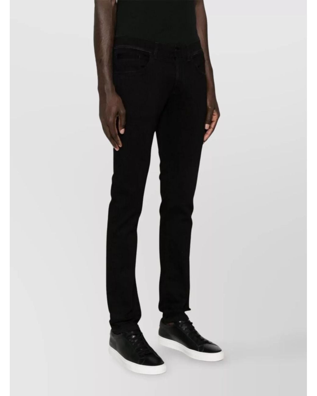 Dondup Black Skinny Trousers for men