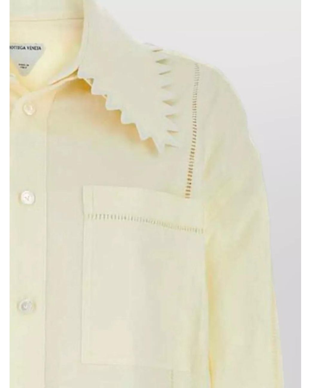 Bottega Veneta White Linen Shirt for men