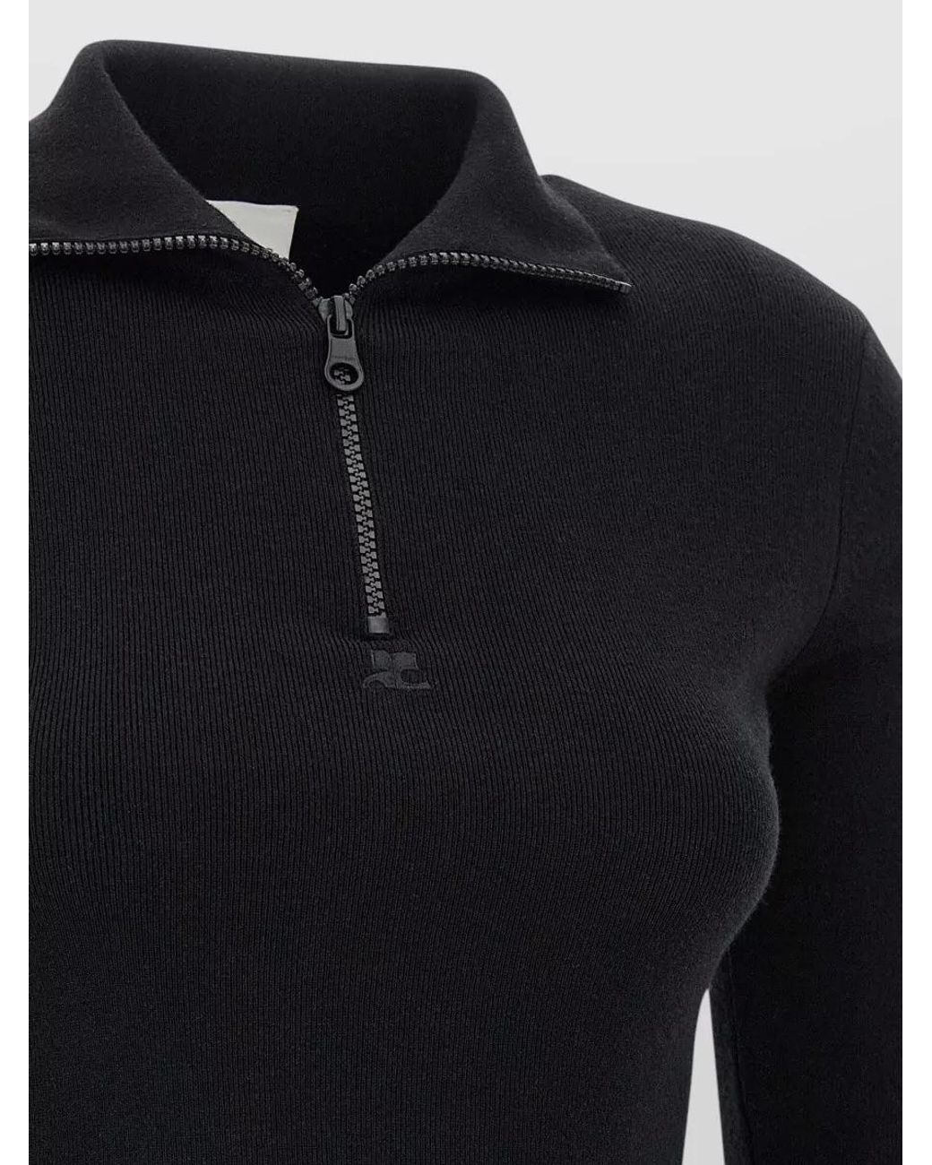 Courreges Blue Wool Mini Dress