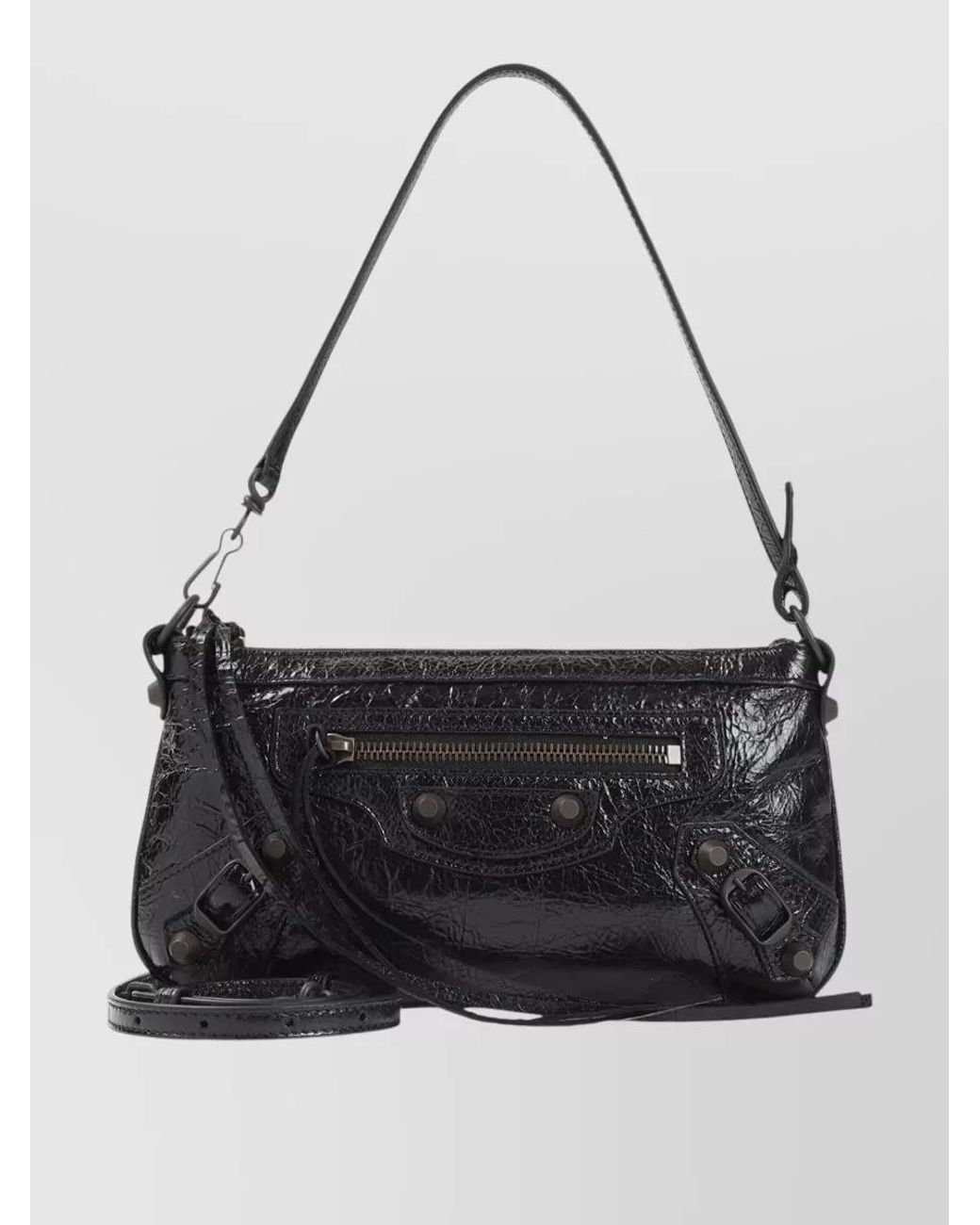 Balenciaga Black Leather Le City Pouch Bag