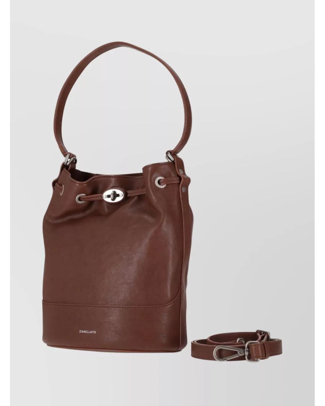 Zanellato Brown Leather Shoulder Bag