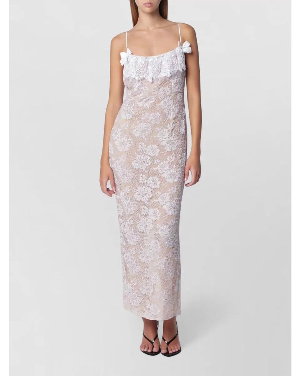 Alessandra Rich Pink Maxi Dress