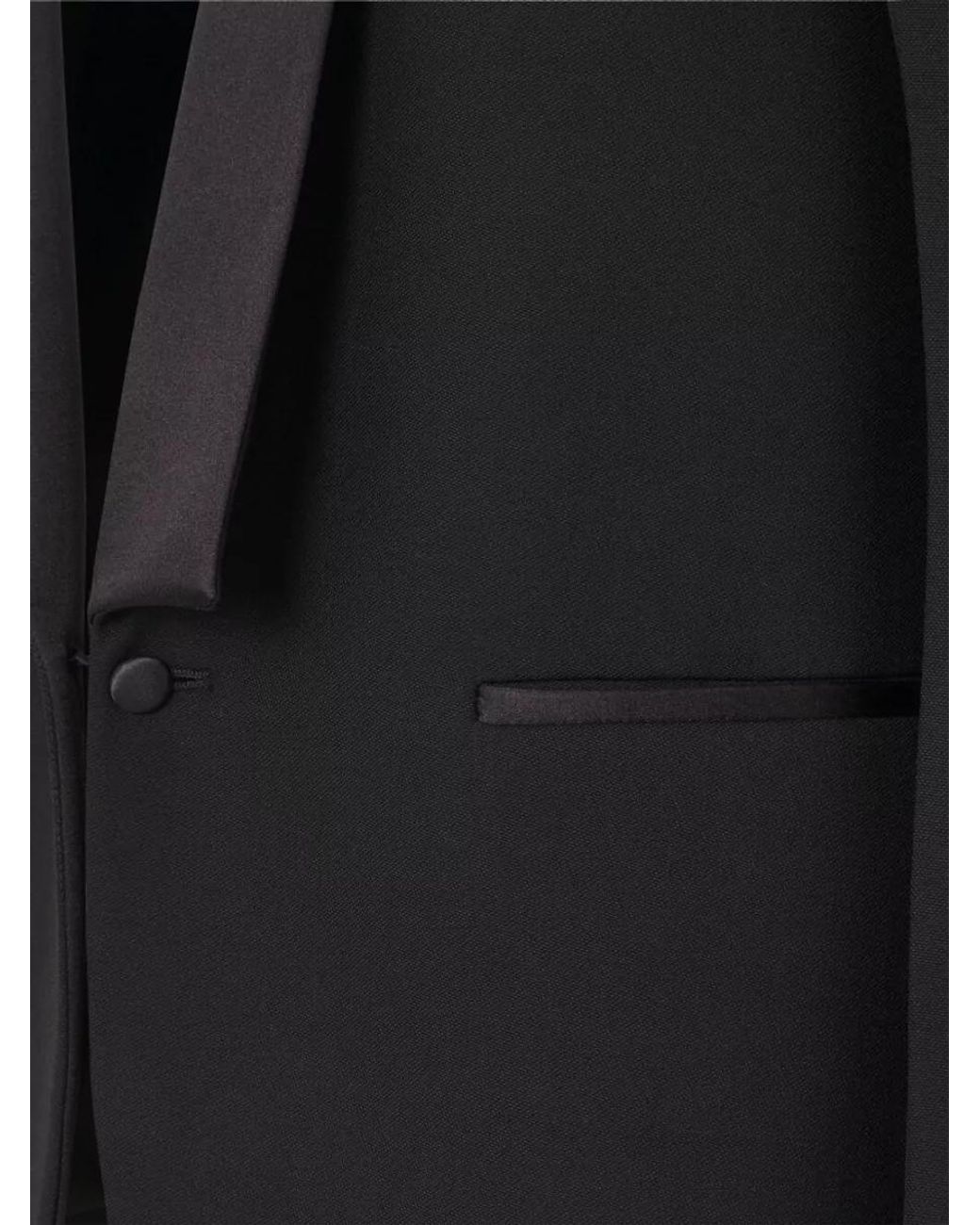 Fendi Black Virgin Wool Single-Breasted Blazer