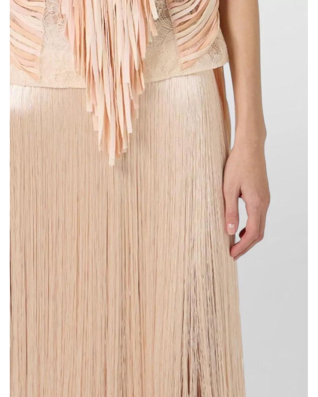 Elisabetta Franchi Natural A-Line Skirt