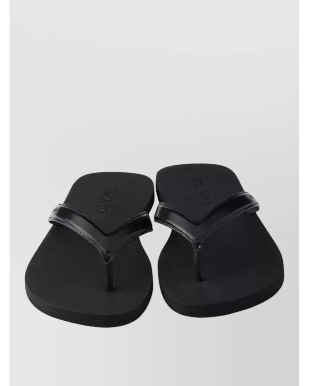 Prada White Leather Flip-Flops for men