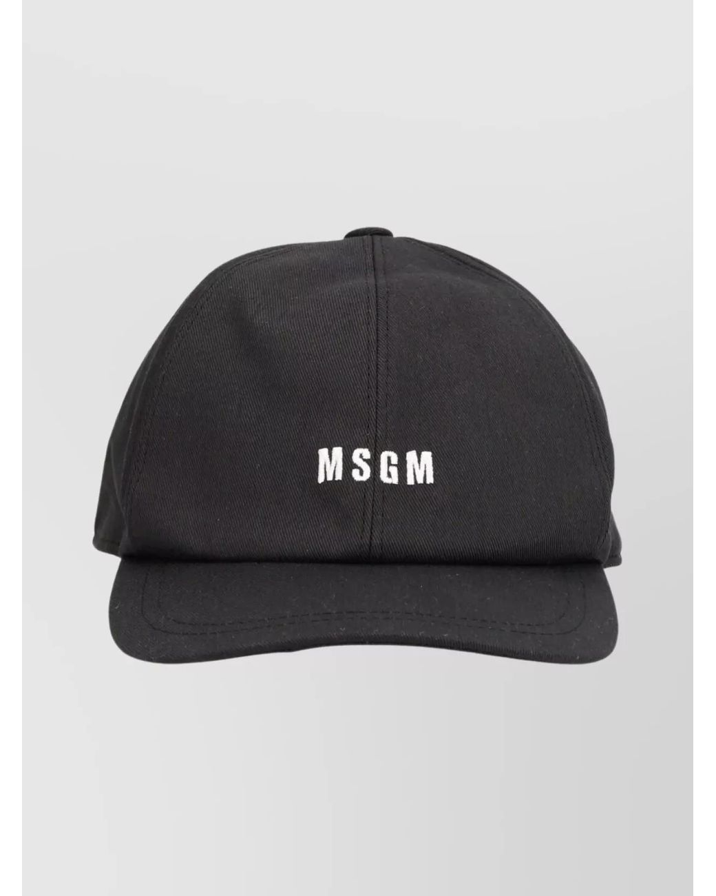 MSGM Black Cotton Baseball Cap for men