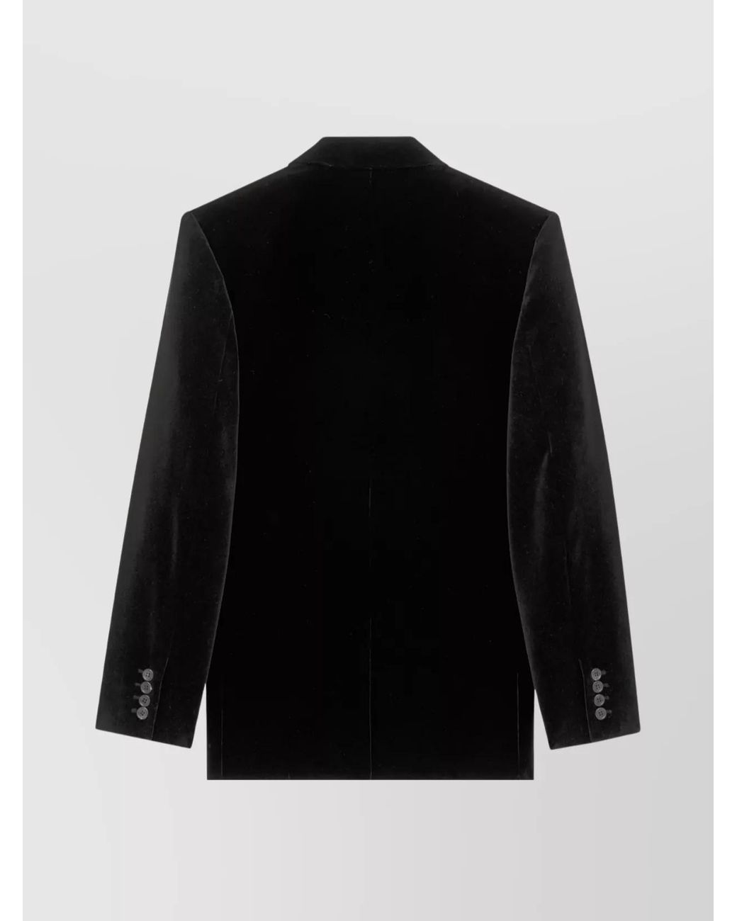 Saint Laurent Black Velvet Double-Breasted Blazer