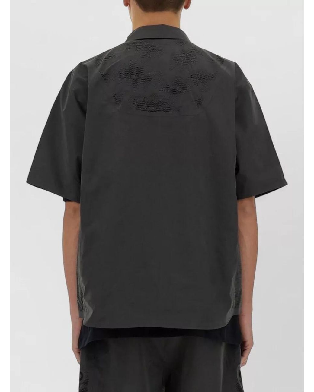 Alpha Industries Black Short Sleeve Shirt Jacket for men