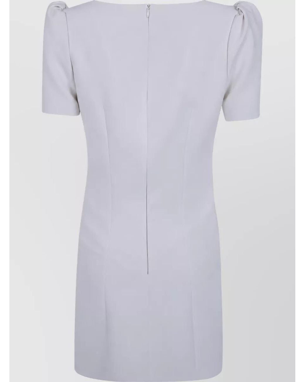 DR. HOPE White Puff Sleeve Mini Dress