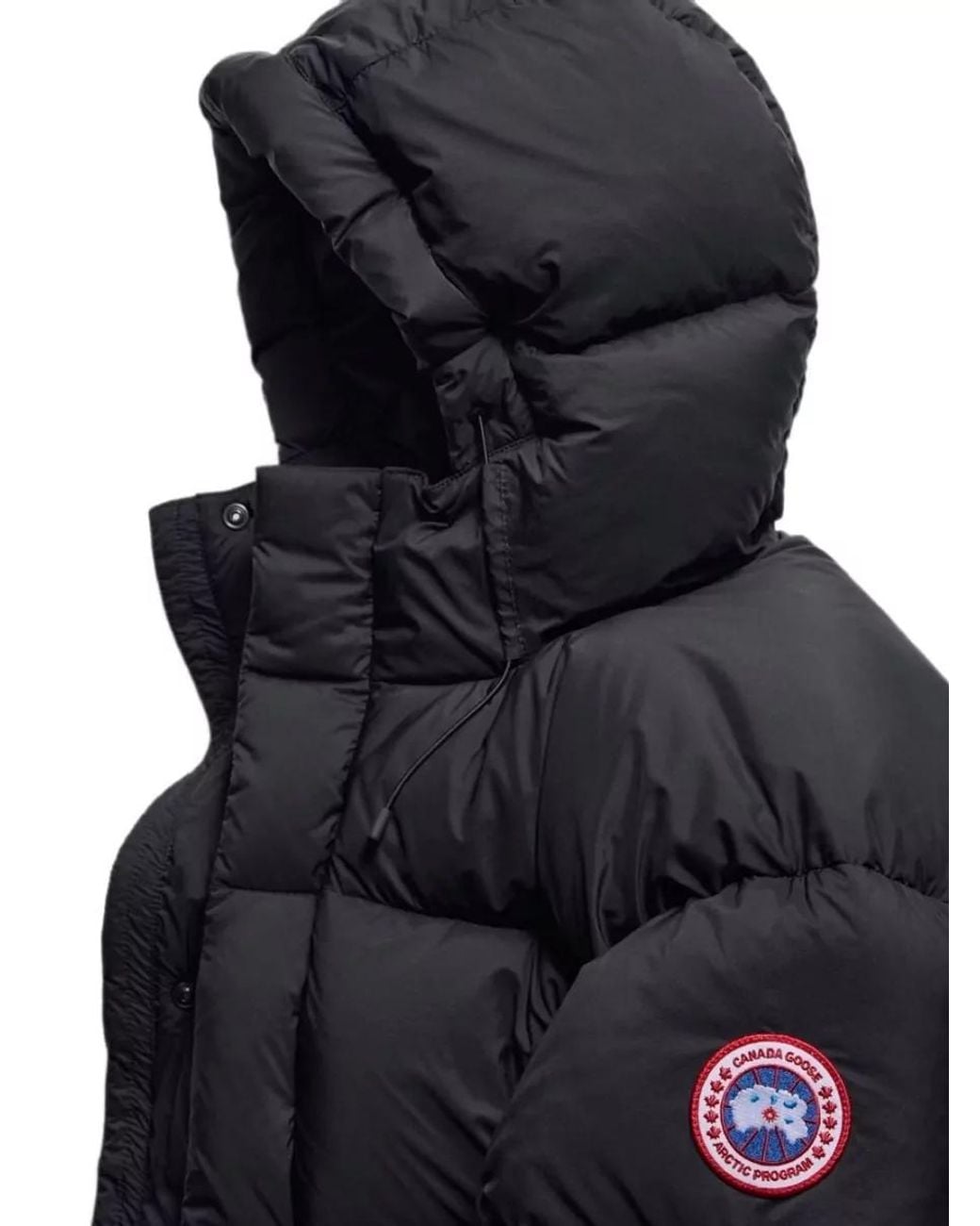 Canada Goose Blue Short Quilted Down Puffer Jacket for men