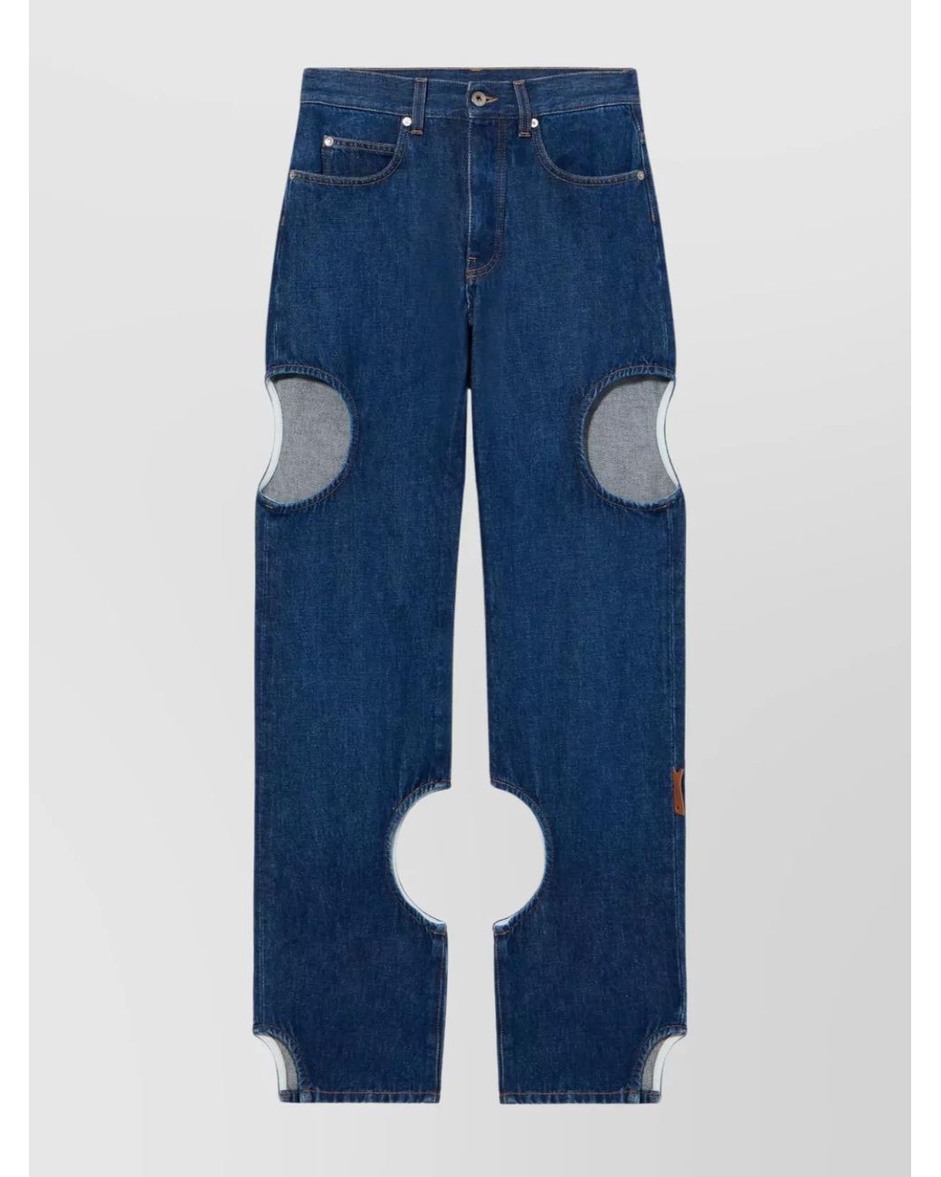 Off-White c/o Virgil Abloh Blue Denim Straight Trousers