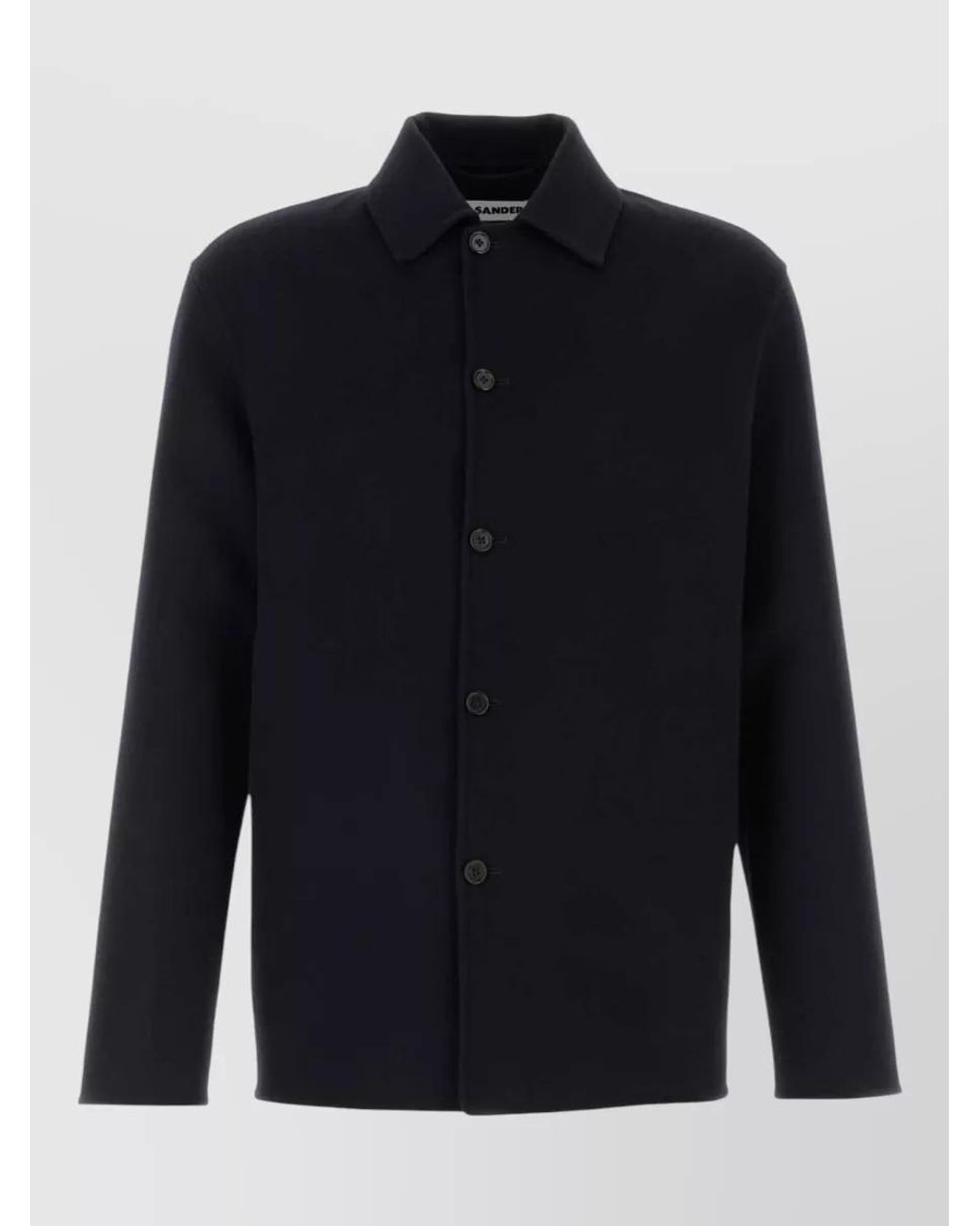 Jil Sander Blue Cashmere Wool Shirt Jacket for men