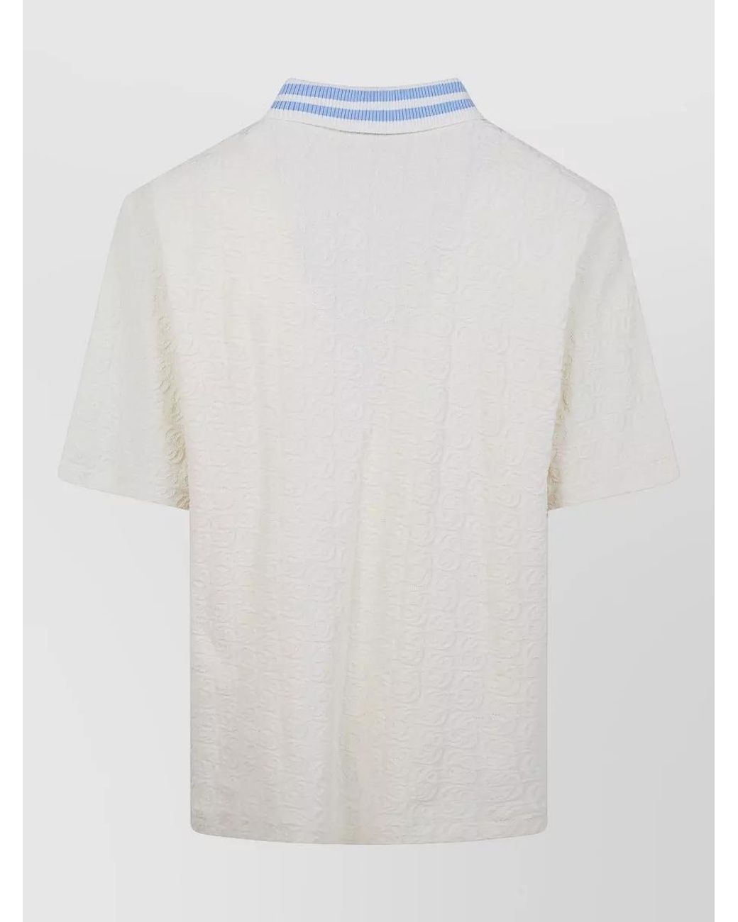 Drole de Monsieur White Cotton Monogram Shirt for men