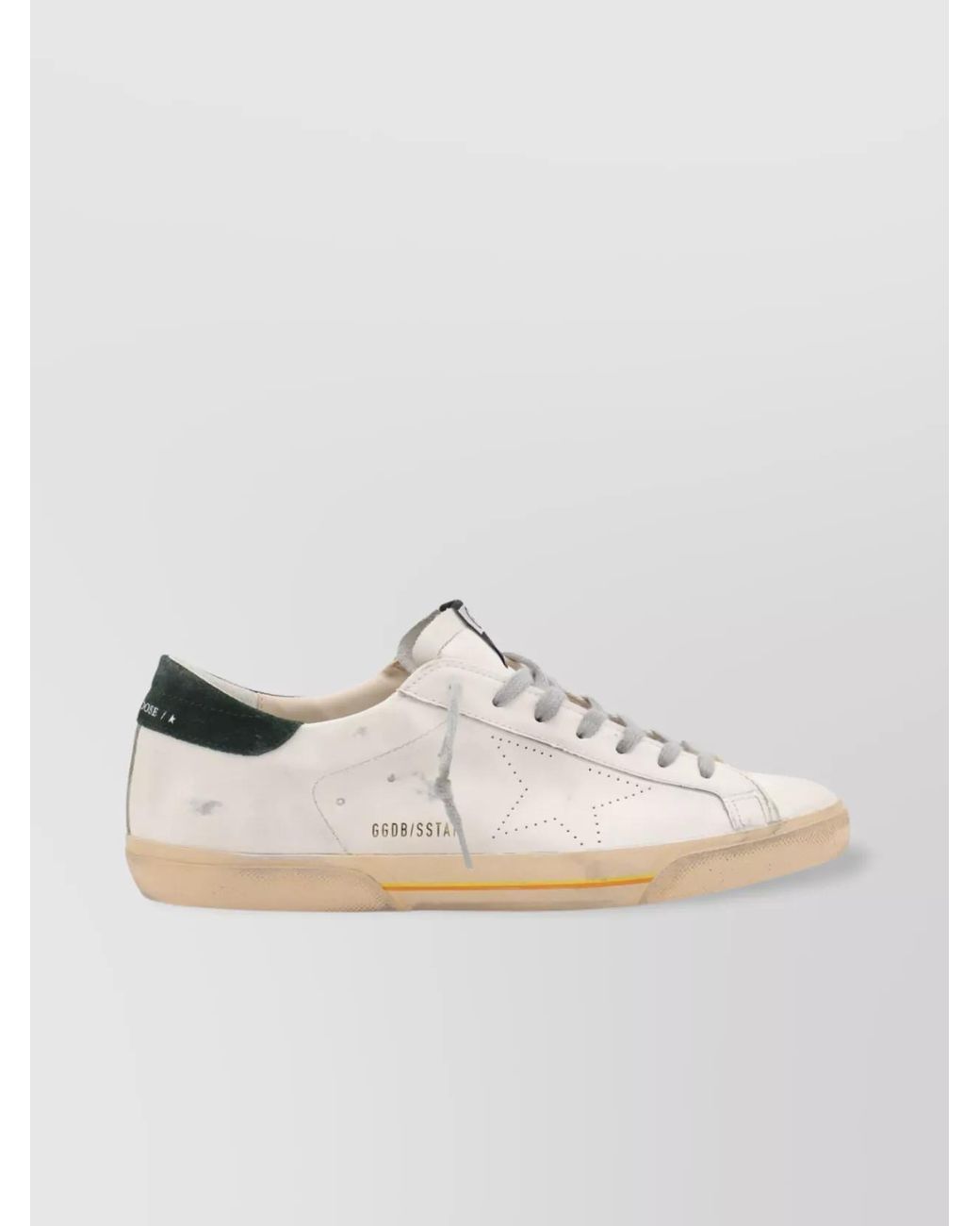 Golden Goose Deluxe Brand White Leather Super-Star Low-Top Sneakers for men