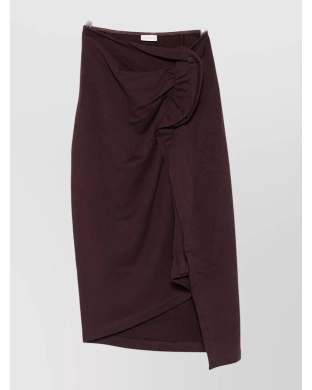 Dries Van Noten Purple High-Rise Midi Skirt