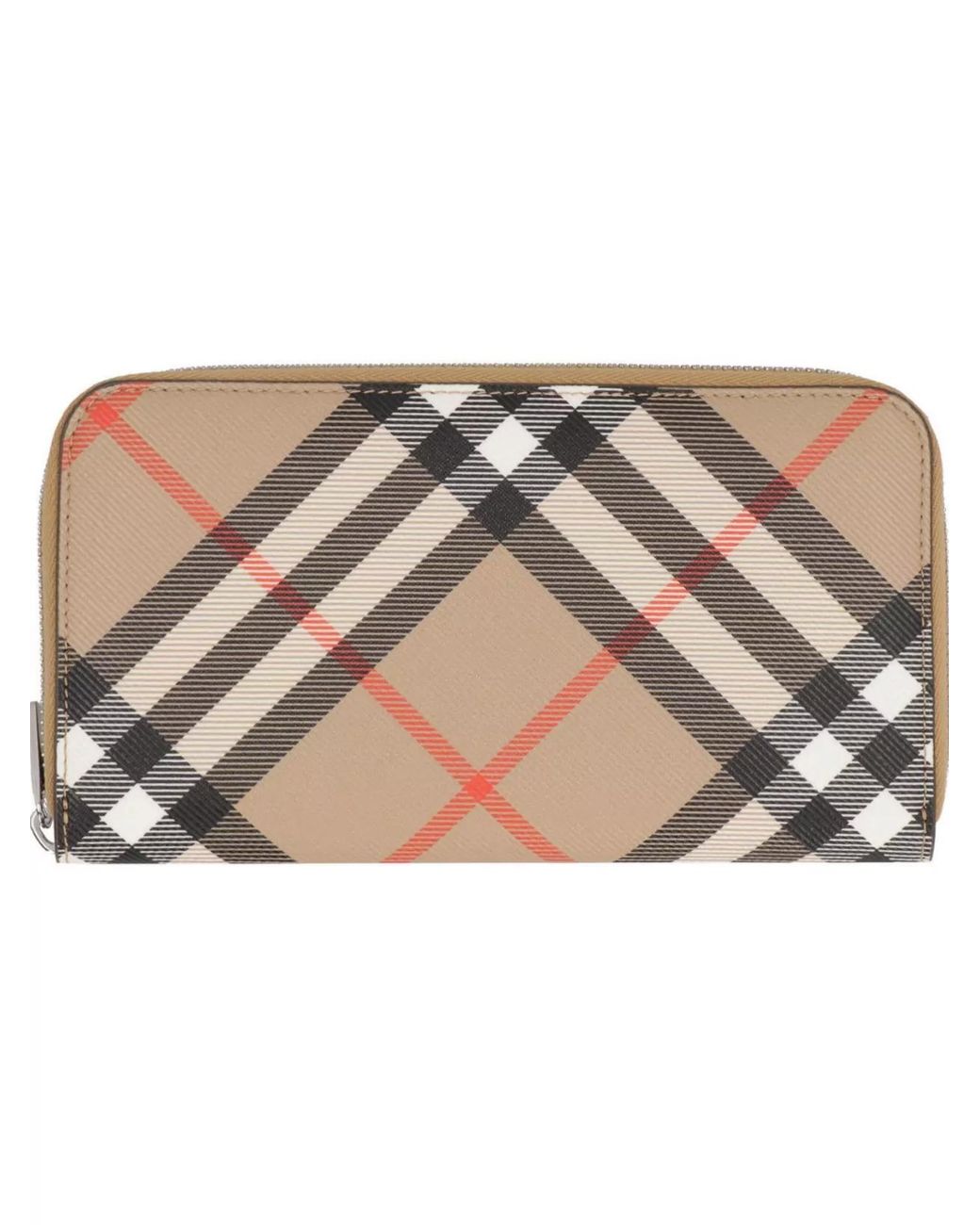Burberry Natural Coated Canvas Wallet for men
