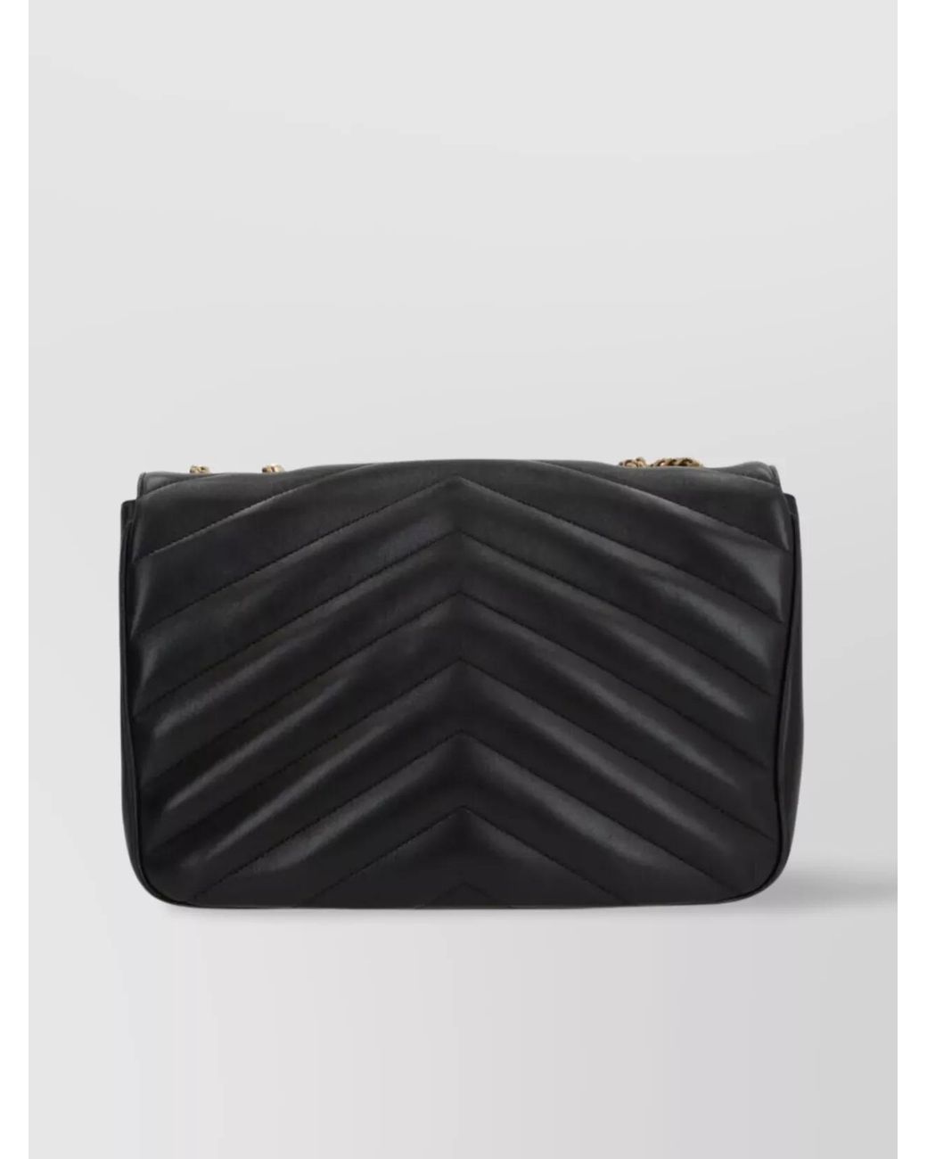 Saint Laurent Black Loulou Large Leather Shoulder Bag