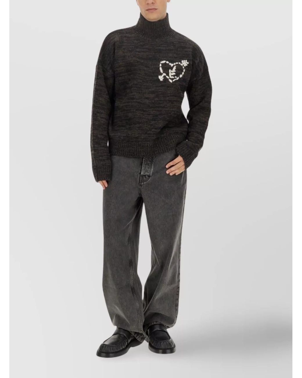 Etudes Studio Gray Wide-Leg Denim Jeans for men