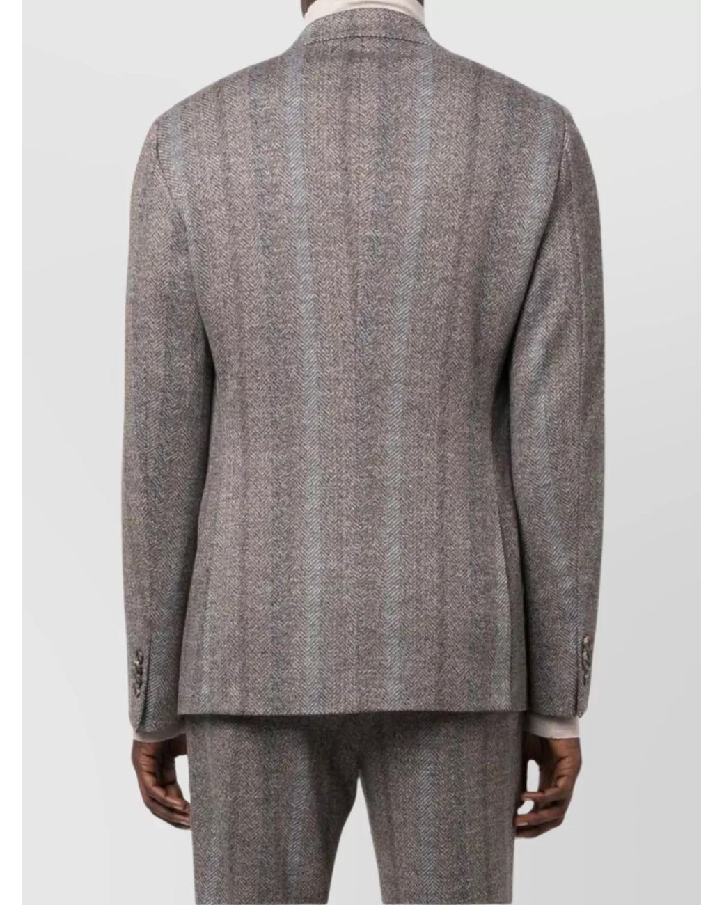 Etro Gray Regular-Fit Jersey Blazer for men