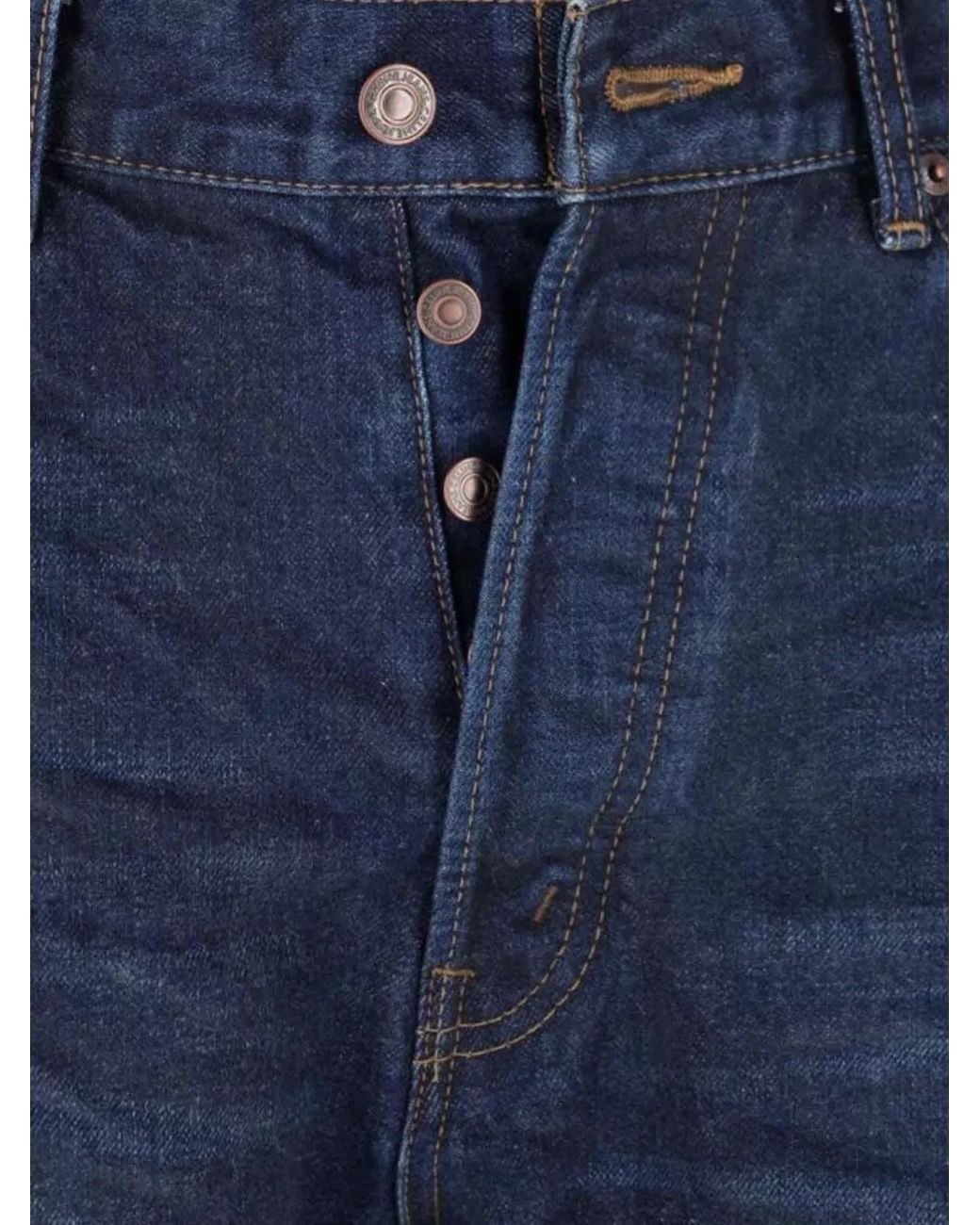 Céline Blue Denim Wide-Leg Jeans for men