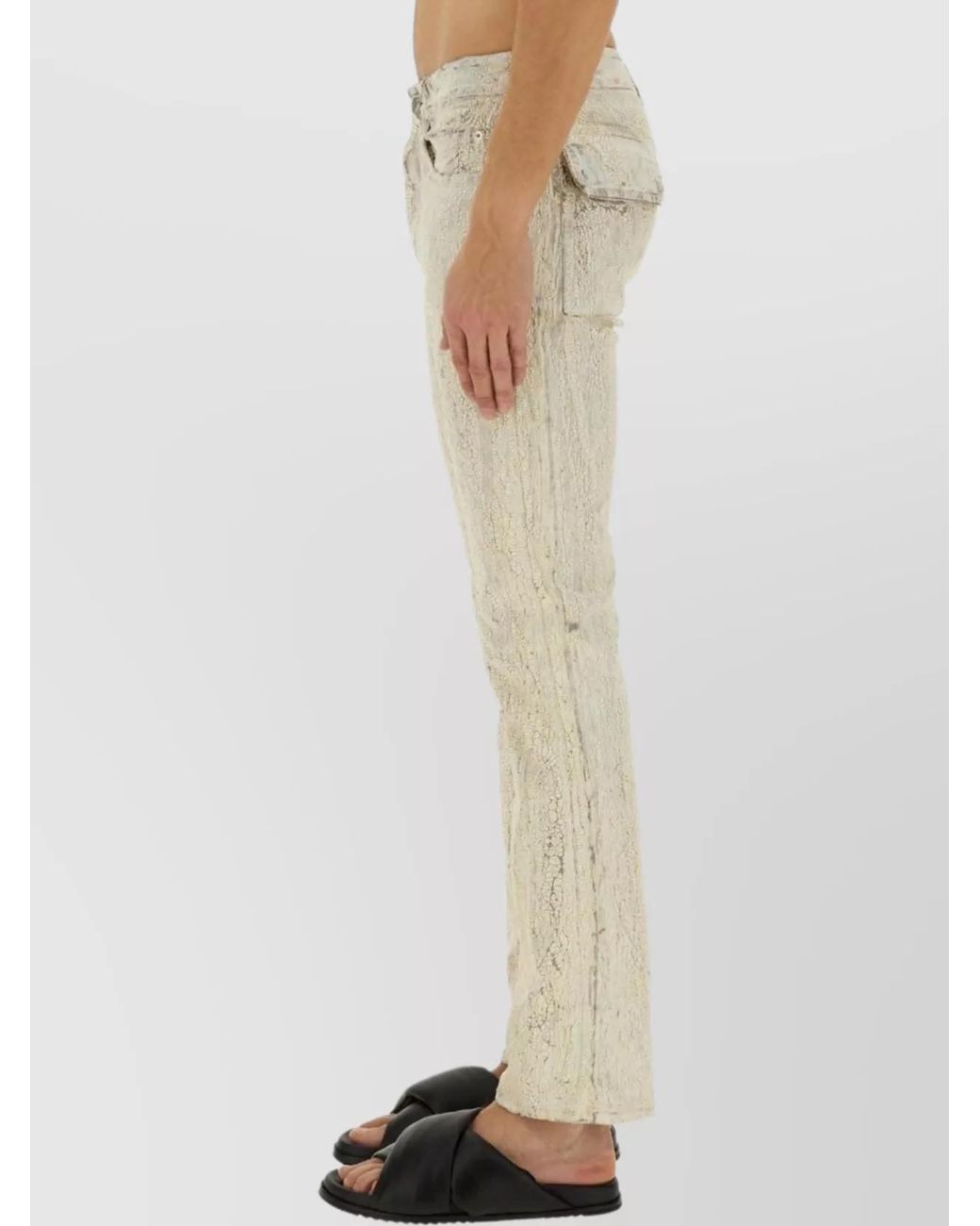 Rick Owens White Skinny Trousers for men