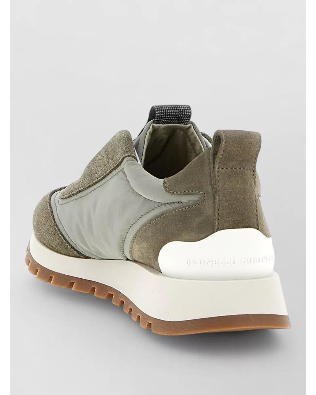 Brunello Cucinelli Green Polyester Athletic Sneakers