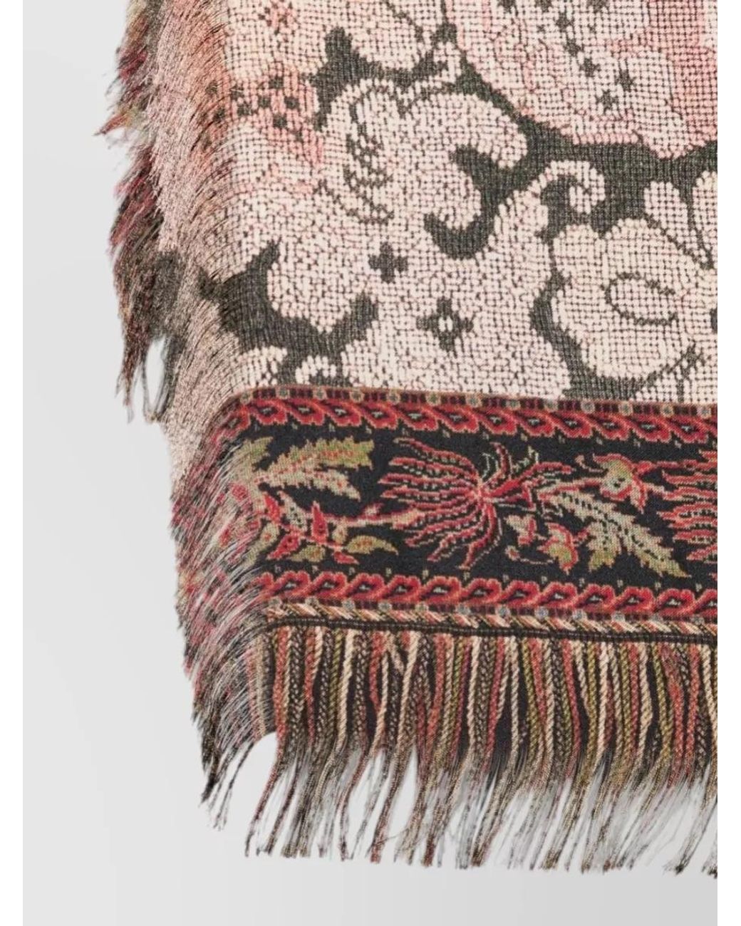 Pierre Louis Mascia Natural Printed Silk Scarf