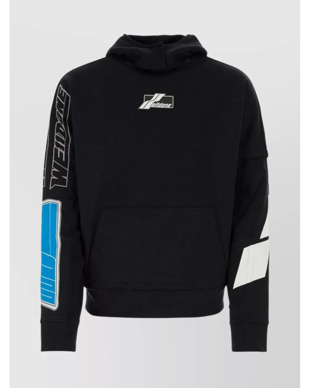 we11done Black Cotton Sweatshirt for men