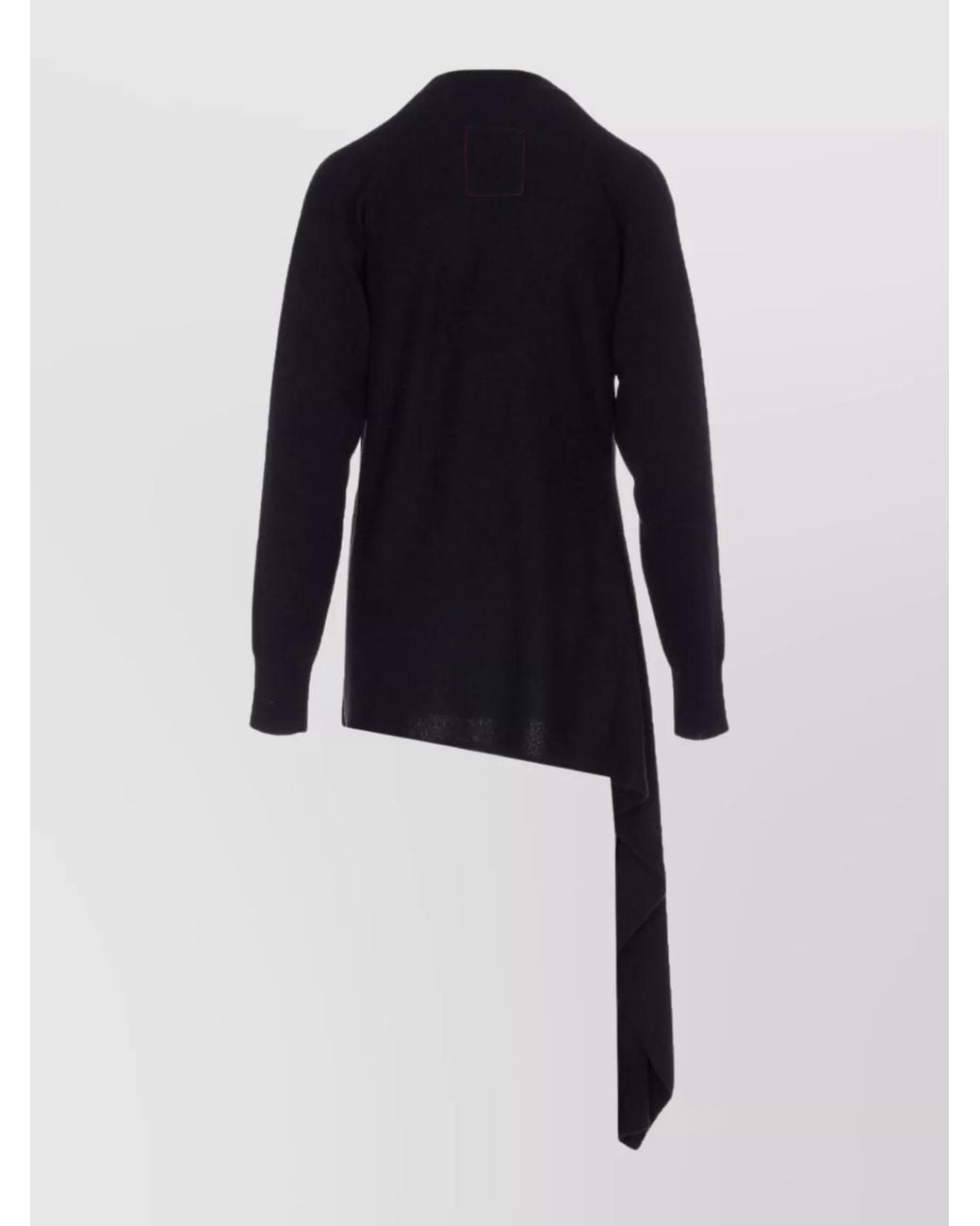 Uma Wang Blue Asymmetric Hem Long Sleeve Top