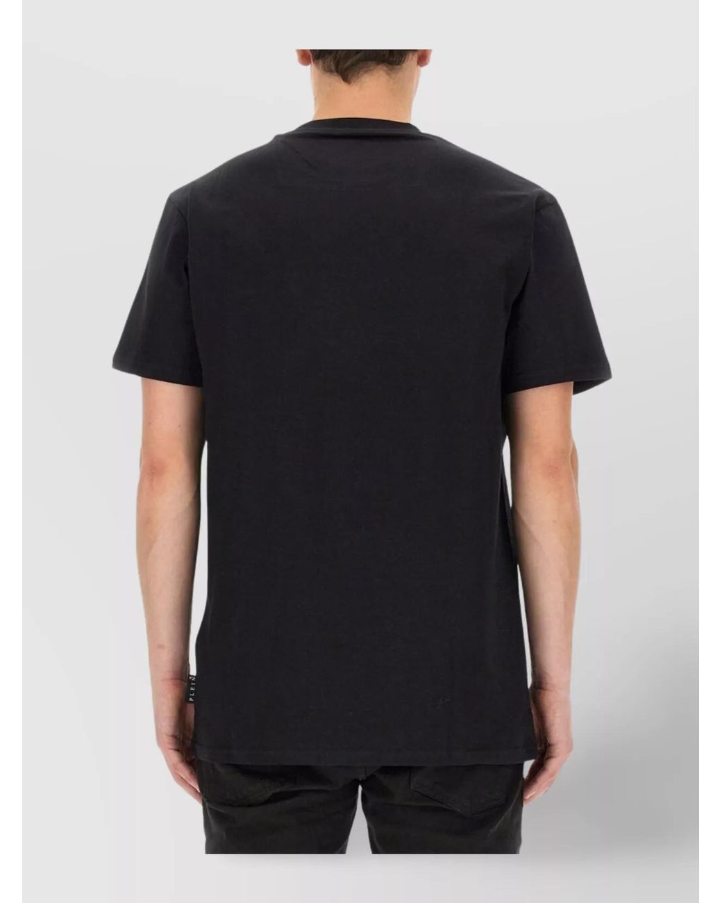Philipp Plein Black Rhinestone Regular-Fit T-Shirt for men