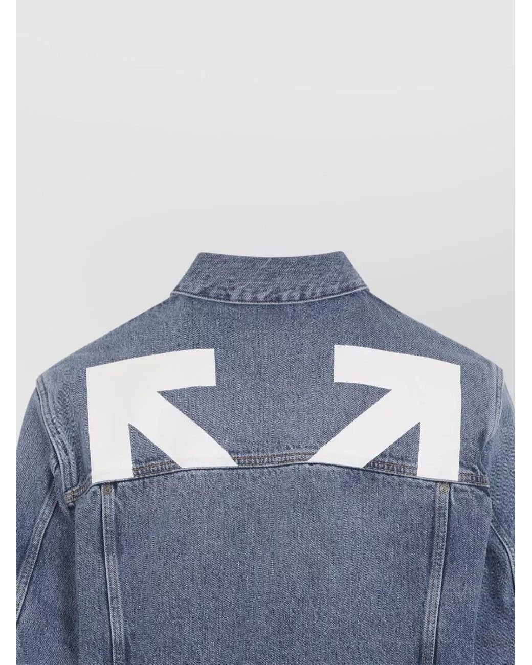 Off-White c/o Virgil Abloh Blue Denim Shirt Jacket for men