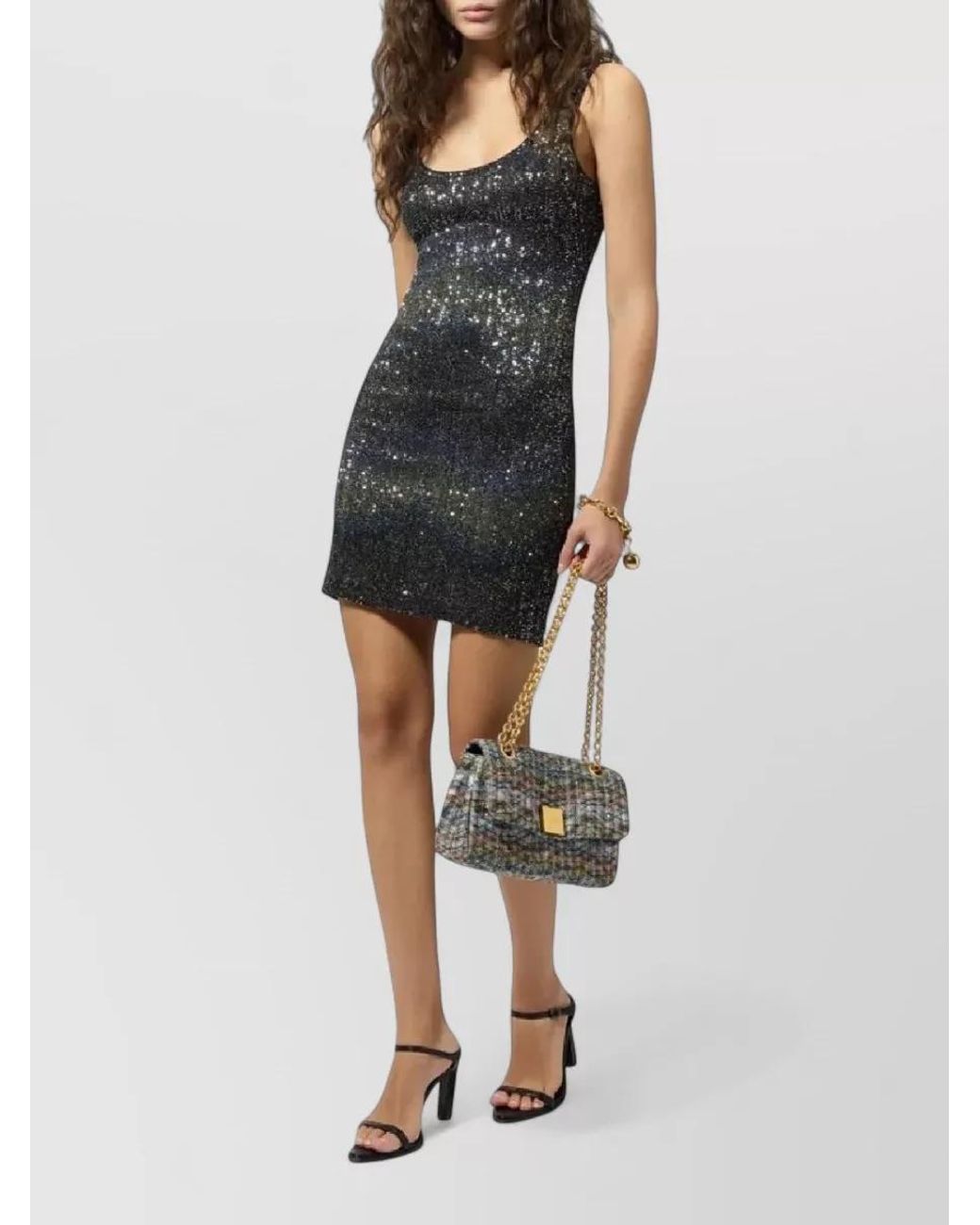 Missoni Black Embellished Mini Dress